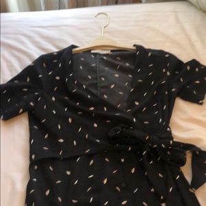 Black midi dress, great for the office